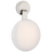 Polished Nickel With White Glass