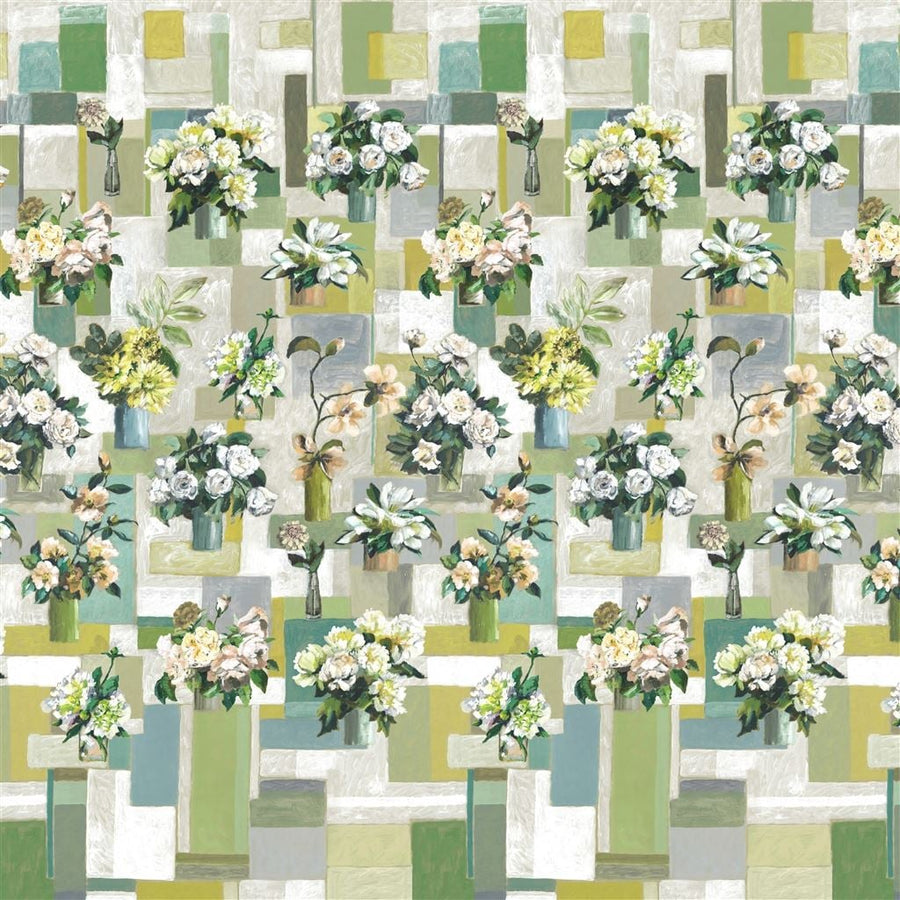 Celadon Vase Celadon Tapet — Designers Guild