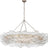 Burnished Silver Leaf and Clear Swirled Glass