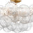 Gild and Clear Swirled Glass