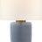 Polar Blue Crackle with Linen Shade