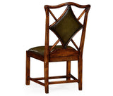 Chair Diamond Playing Card - English Green Leather