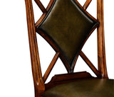 Chair Diamond Playing Card - English Green Leather