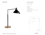Charlton Bordslampa måttskiss