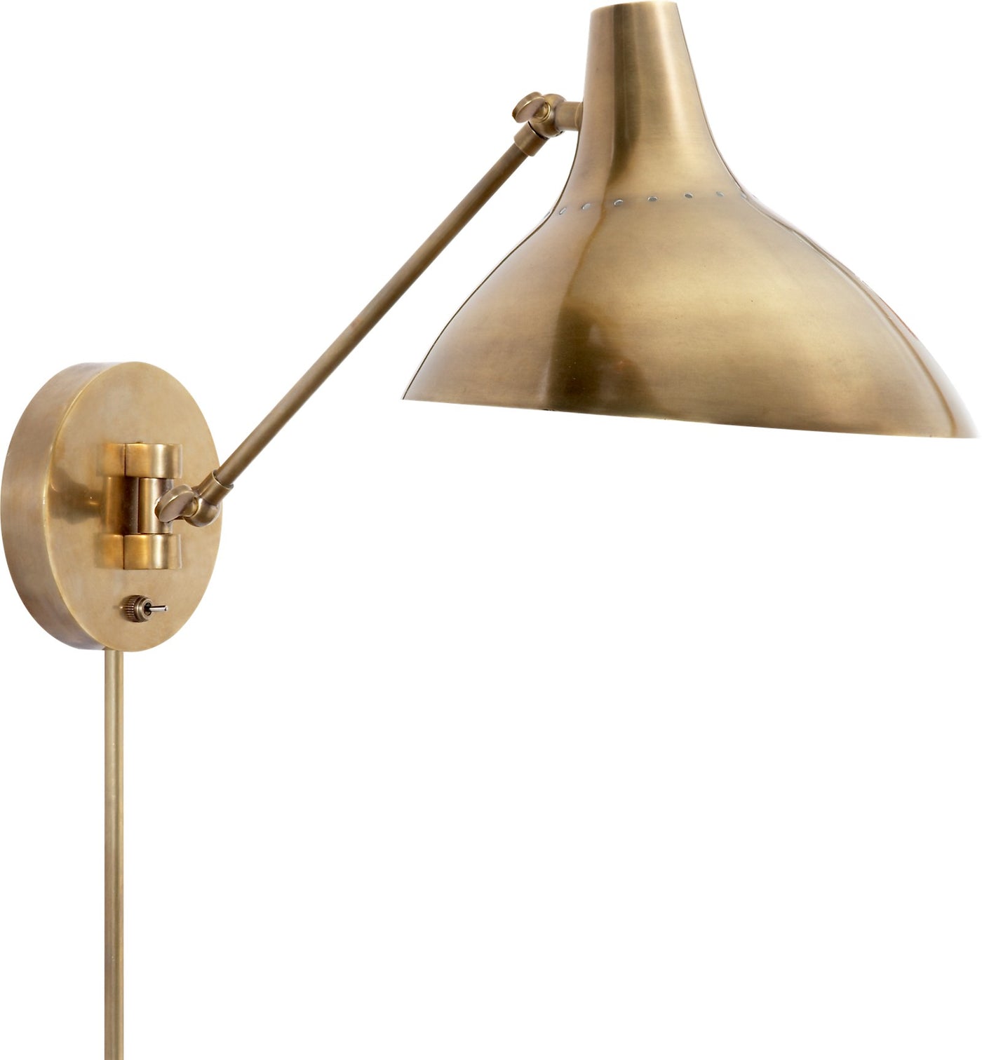 Charlton Vägglampa Antique-Burnished Brass