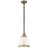 Antique Nickel With White Glass