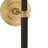 Hand-Rubbed Antique Brass and Chocolate Leather with Linen Shade