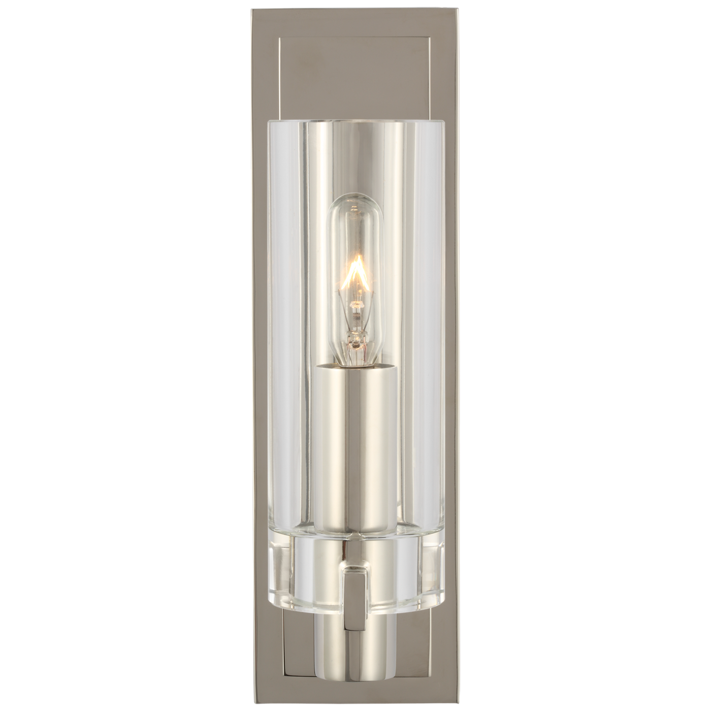 Sonnet Vägglampa Petite – Antique-Burnished Brass With Clear Glass