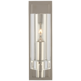 Sonnet Vägglampa Petite – Antique-Burnished Brass With Clear Glass