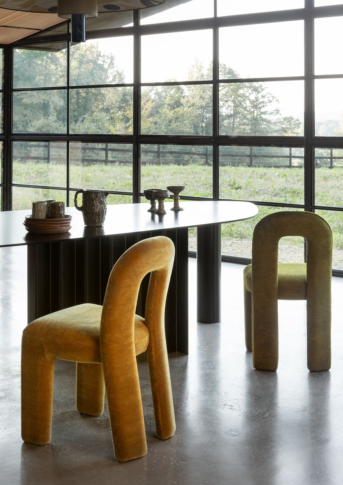 Chenille Igor room setting — Pierre Frey fabric