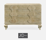 Chest of Drawers Eclectic with Marble Top - Limed Acacia