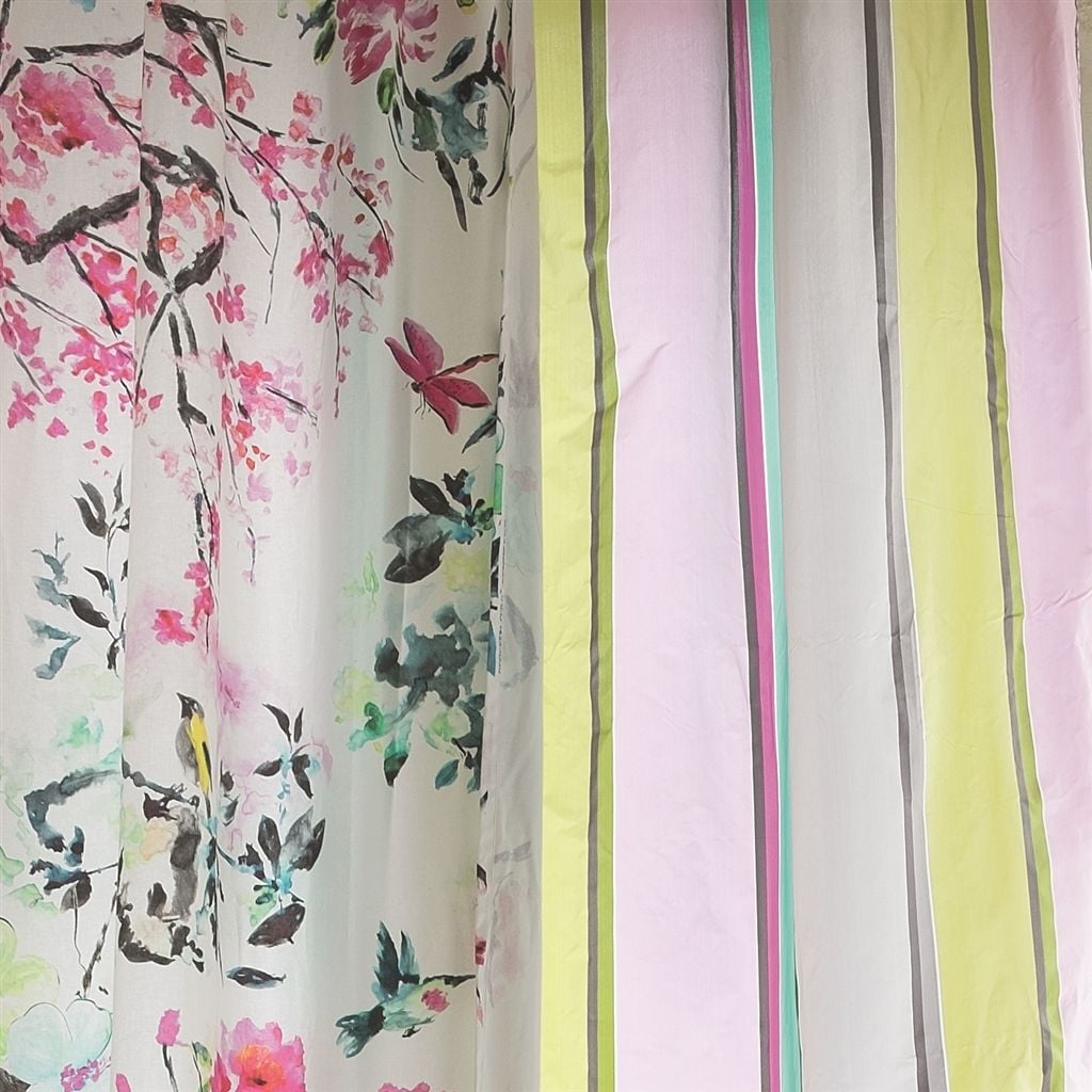 Chinoiserie Flower Tyg — Designers Guild i miljö