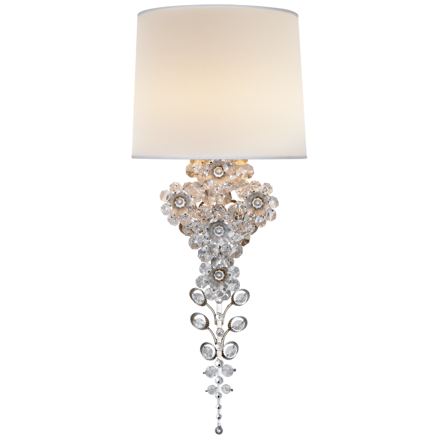 Claret Tail Vägglampa Burnished Silver Leaf