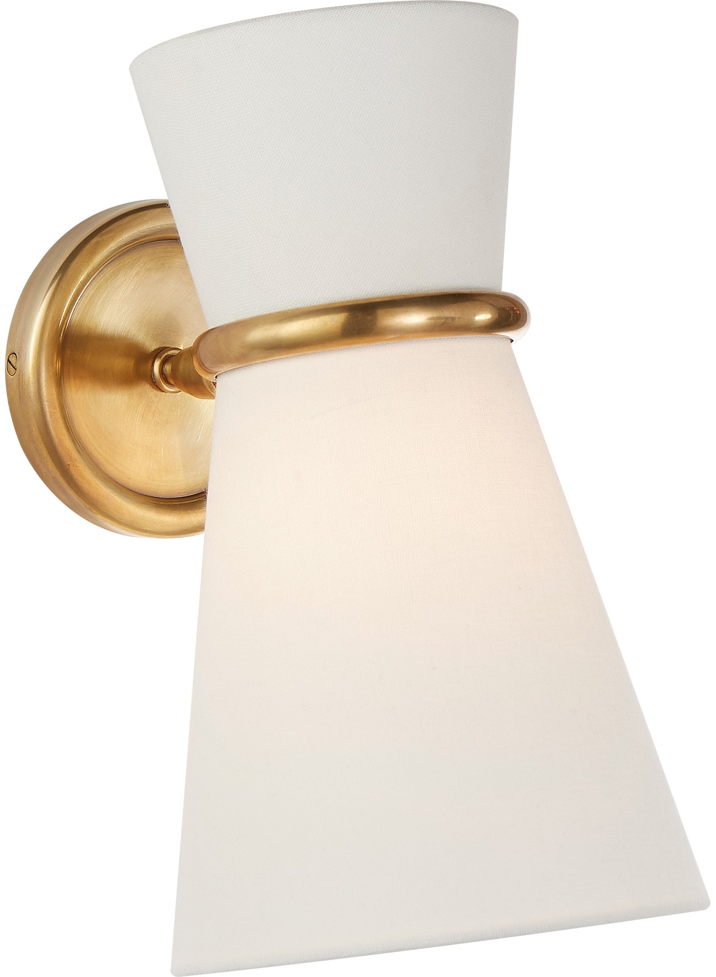 Clarkson Small Single Pivoting Vägglampa Antique-Burnished Brass