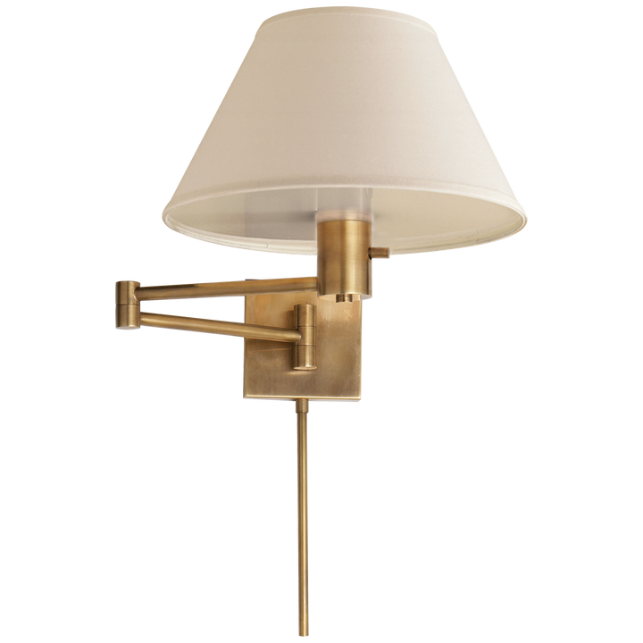Classic Swing Arm Vägglampa Antique-Burnished Brass
