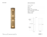 Clayton 25" Wall Vägglampa måttskiss