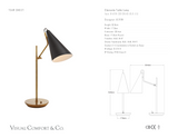 Clemente Bordslampa måttskiss