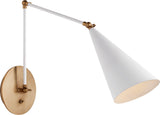 Clemente Double Arm Library Vägglampa White