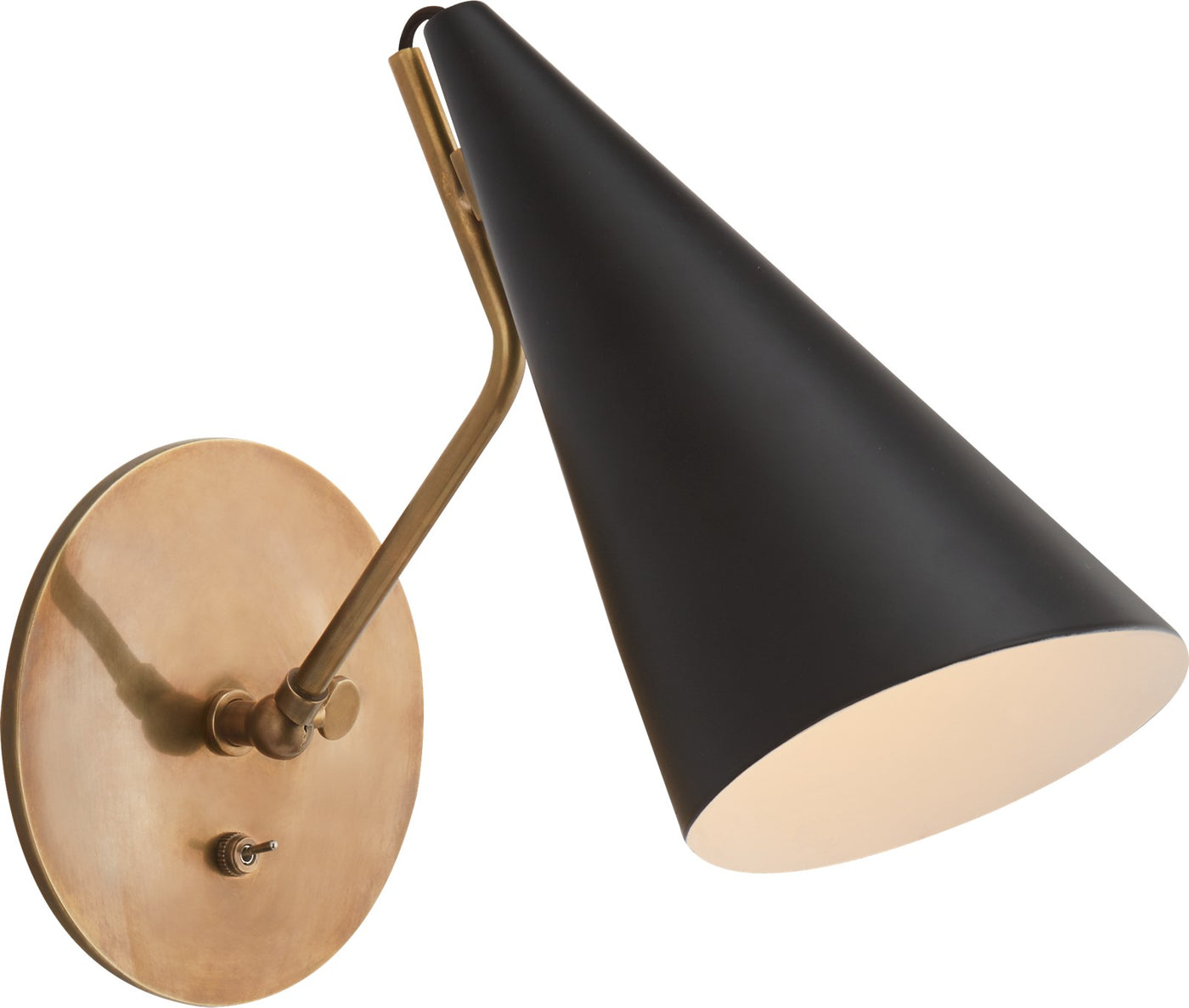 Clemente Vägglampa Antique-Burnished Brass
