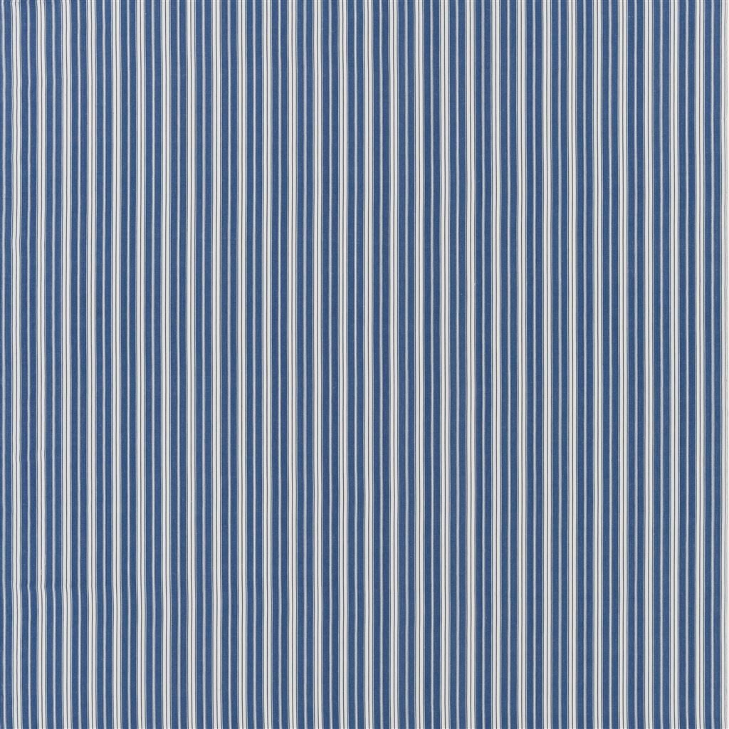 Conduit Stripe Indigo — Designers Guild tapet