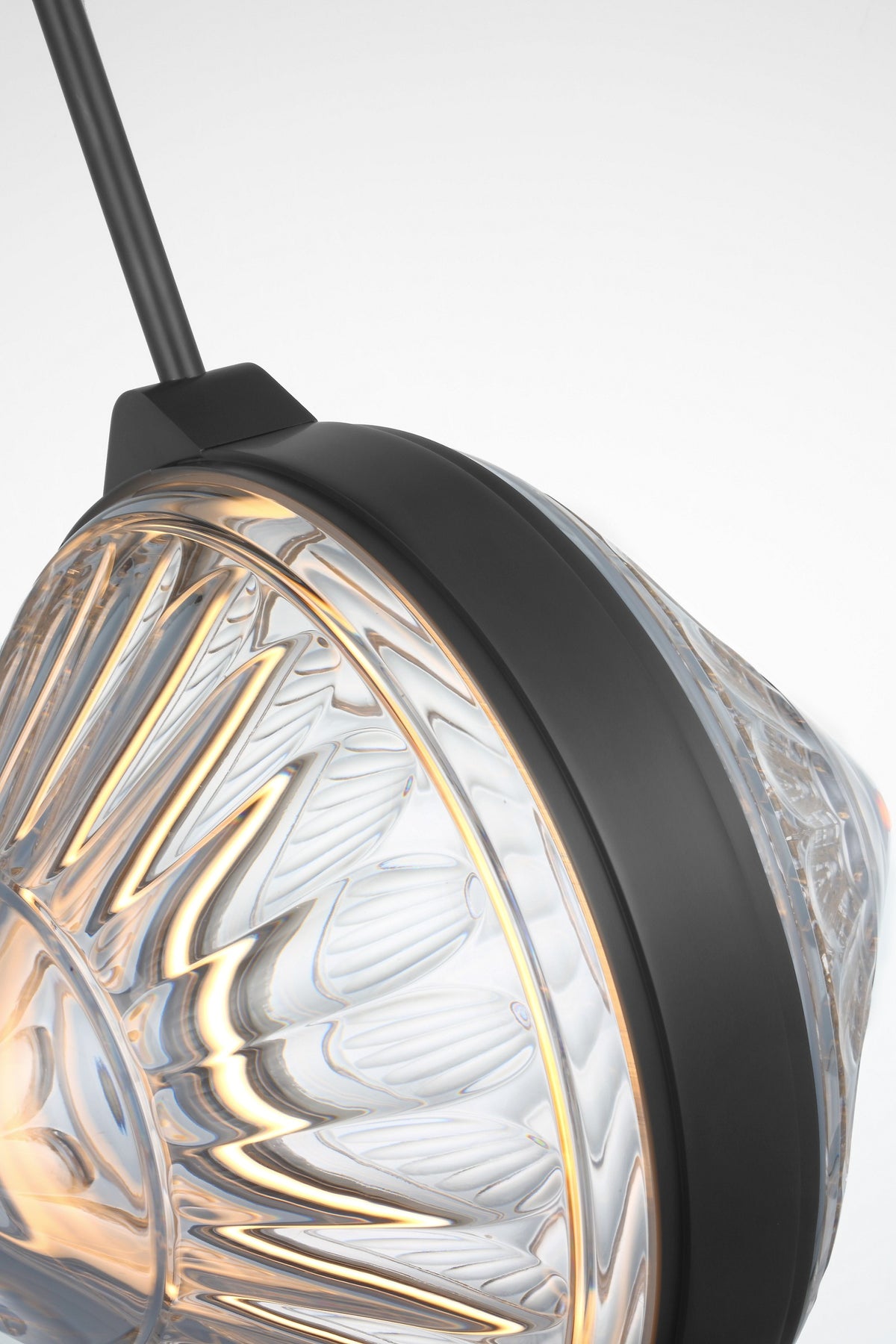 Copper Coast 15" Olive Cut Takpendel — Waterford for Visual Comfort & Co. detaljbild