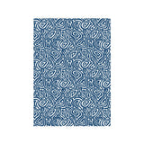 Coralia Indigo matta från William Yeoward, sedd ovanifrån
