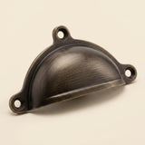 Cotswold Drawer Cup-handtag — Satin antik, olackad