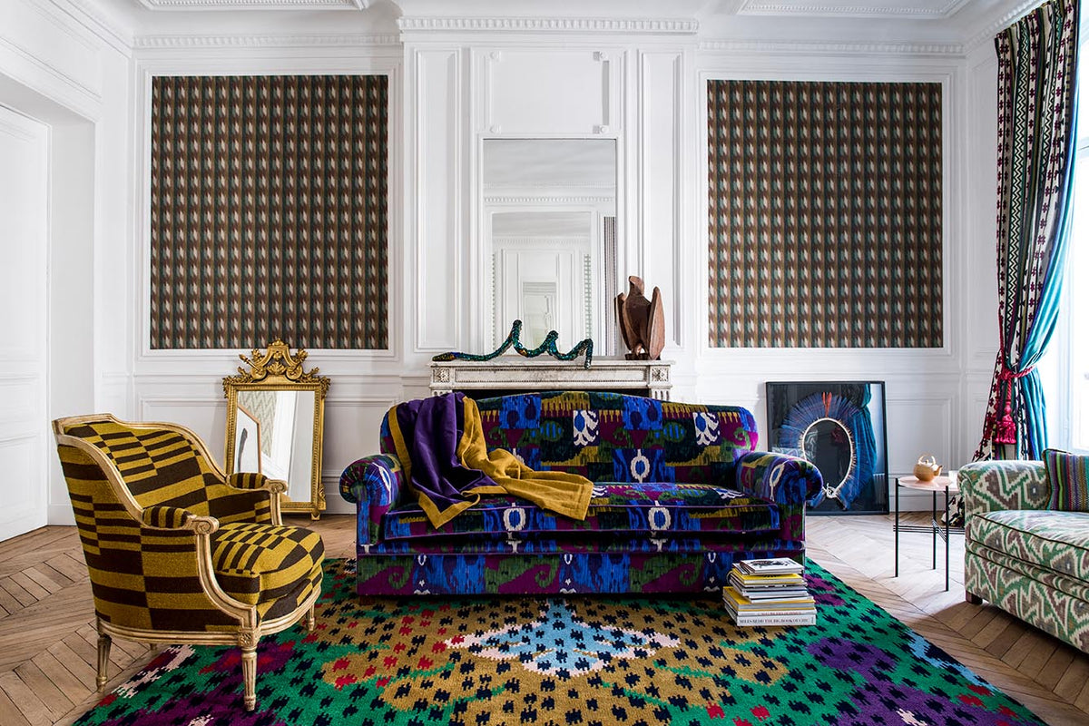 Country room setting — Pierre Frey fabric