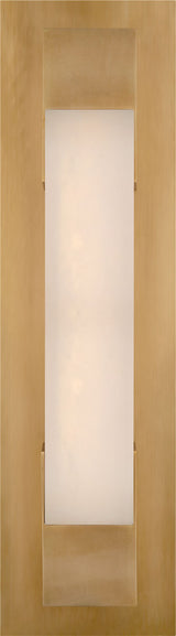 Covet 16" Bracketed Wall Light — Kelly Wearstler for Visual Comfort & Co. — Antique-Burnished Brass with Alabaster