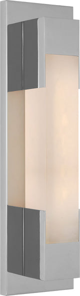 Covet 16" Bracketed Vägglampa — Kelly Wearstler for Visual Comfort & Co. — Polished Nickel with Alabaster detaljbild