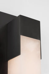 Covet 21" Bracketed Vägglampa — Kelly Wearstler for Visual Comfort & Co. — Bronze with Alabaster detaljbild