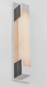 Covet 21" Bracketed Vägglampa — Kelly Wearstler for Visual Comfort & Co. — Polished Nickel with Alabaster detaljbild