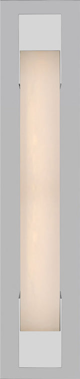 Covet 21" Bracketed Wall Light — Kelly Wearstler for Visual Comfort & Co. — Polished Nickel with Alabaster