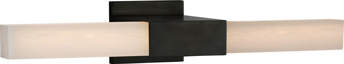 Covet 24" Over The Mirror Vägglampa — Kelly Wearstler for Visual Comfort & Co. — Bronze with Alabaster