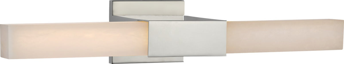 Covet 24" Over The Mirror Vägglampa — Kelly Wearstler for Visual Comfort & Co. — Polished Nickel with Alabaster