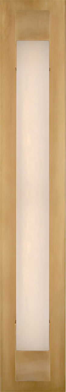 Covet 26" Bracketed Wall Light — Kelly Wearstler for Visual Comfort & Co. — Antique-Burnished Brass with Alabaster