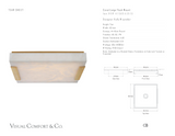 Covet Large Plafond — Kelly Wearstler for Visual Comfort & Co. måttskiss