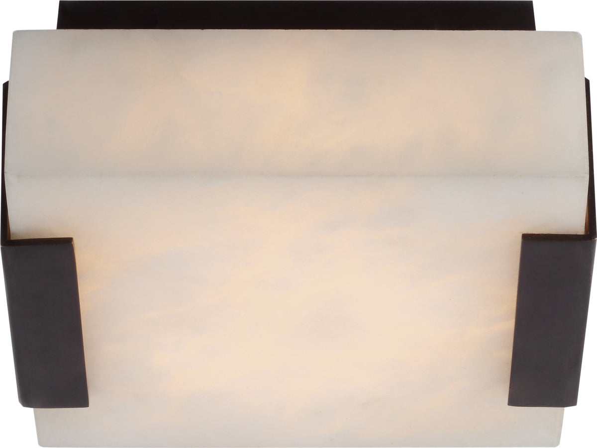 Covet Low Clip Solitaire Plafond — Kelly Wearstler for Visual Comfort & Co. — Bronze with Alabaster