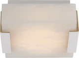 Covet Low Clip Solitaire Plafond — Kelly Wearstler for Visual Comfort & Co. — Polished Nickel with Alabaster