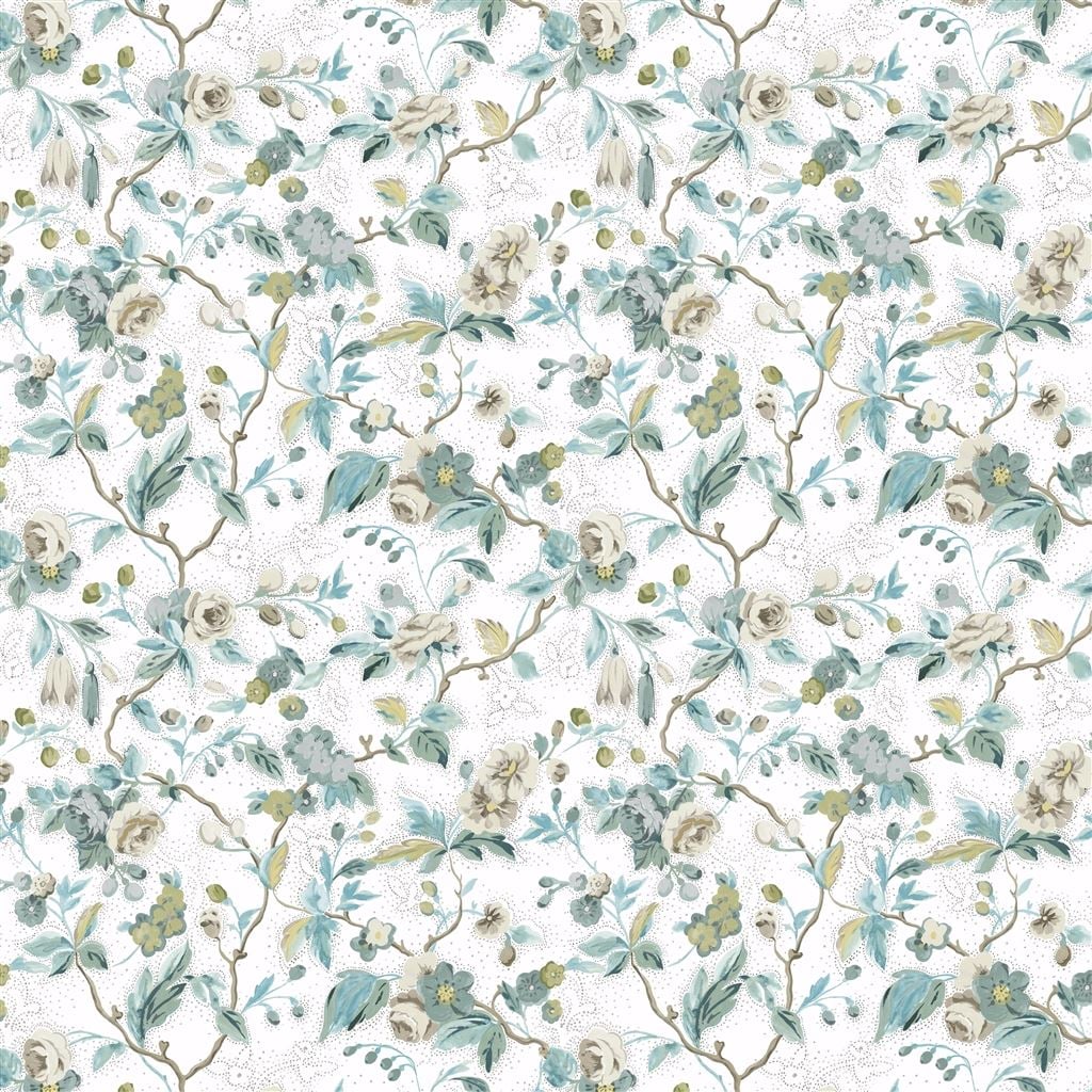 Craven Street Flower Duck Egg tbc — Designers Guild tyg