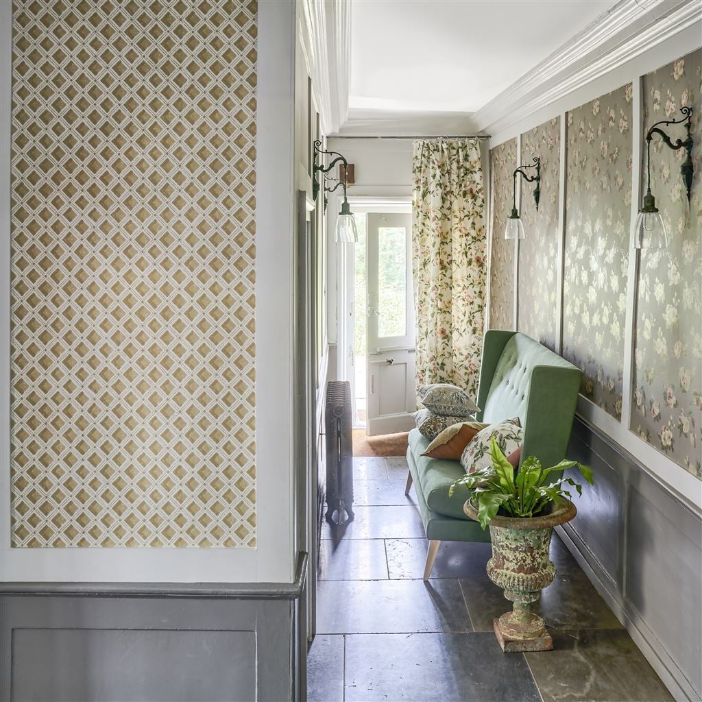 Craven Street Flower Tyg — Designers Guild i miljö