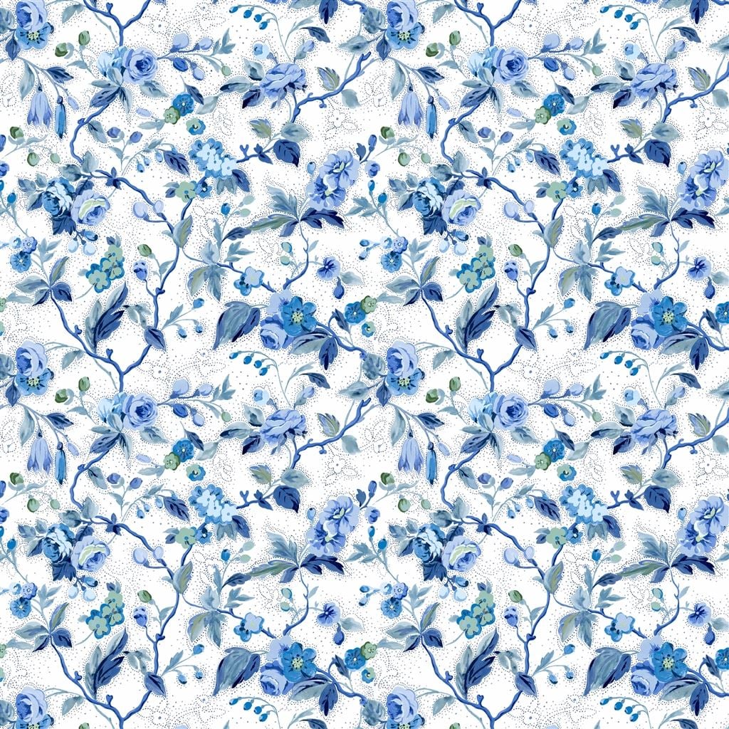 Craven Street Flower Woad — Designers Guild tyg
