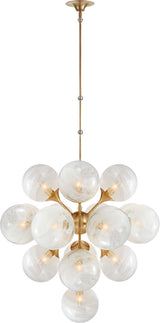 Cristol Large Tiered Takkrona Antique-Burnished Brass