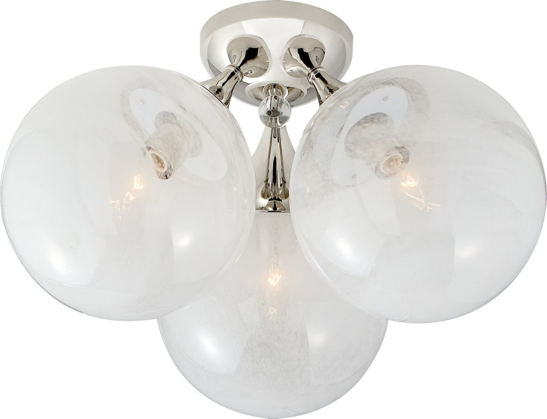 Cristol Large Triple Plafond Polished Nickel
