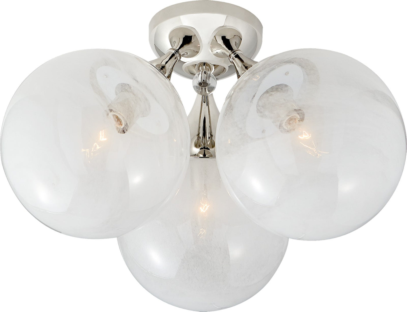 Cristol Large Triple Plafond Polished Nickel
