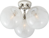Cristol Large Triple Plafond Polished Nickel