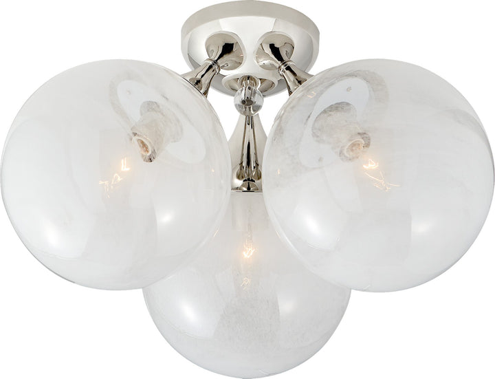 Cristol Large Triple Plafond Polished Nickel