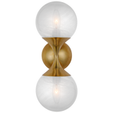 Cristol Small Double Vägglampa Antique-Burnished Brass