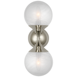 Cristol Small Double Vägglampa Polished Nickel