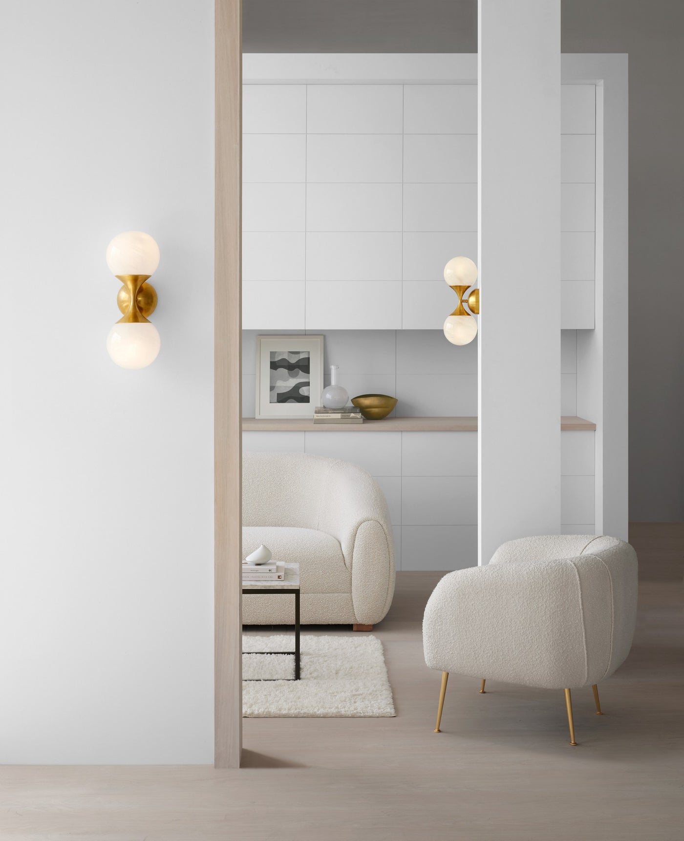 Cristol Small Double Vägglampa miljöbild